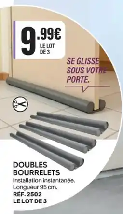 Shopix DOUBLES BOURRELETS offre