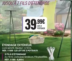 Shopix ÉTENDAGE EXTÉRIEUR offre
