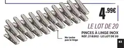 Shopix PINCES À LINGE INOX offre
