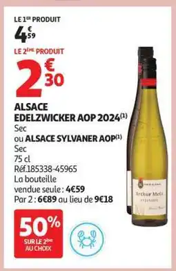 Auchan ALSACE EDELZWICKER AOP 2024 offre