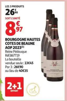 Auchan Bourgogne Hautes Côtes De Beaune Aop 2023 offre
