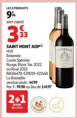 Auchan Saint Mont Aop offre