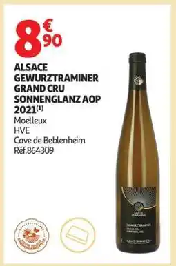 Auchan ALSACE GEWURZTRAMINER GRAND CRU SONNENGLANZ AOP 2021 offre