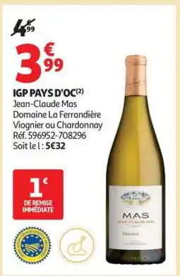 Auchan Igp Pays D'oc offre