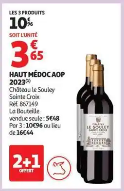 Auchan HAUT MÉDOC AOP 2023 offre