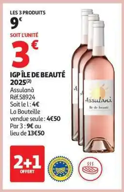 Auchan IGP Île de Beauté 2025 offre