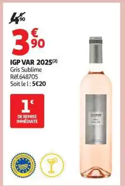 Auchan IGP VAR 2025 Gris Sublime offre
