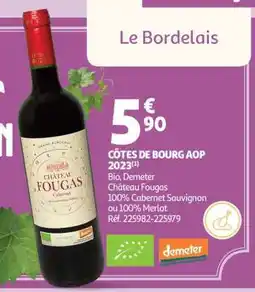 Auchan Côtes De Bourg Aop 2023 offre