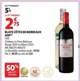 Auchan Blaye Côtes De Bordeaux Aop offre