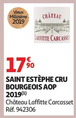 Auchan SAINT ESTÈPHE CRU BOURGEOIS AOP 2019 offre