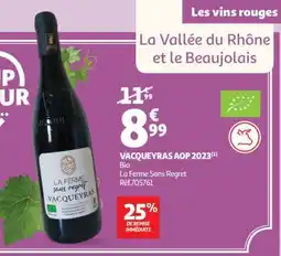 Auchan Vacqueyras Aop 2023 offre