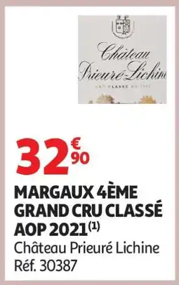 Auchan MARGAUX 4ÈME GRAND CRU CLASSÉ AOP 2021 offre