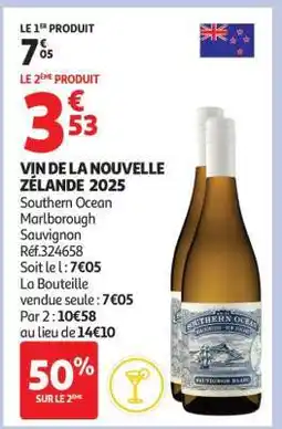 Auchan VIN DE LA NOUVELLE ZÉLANDE 2025 offre