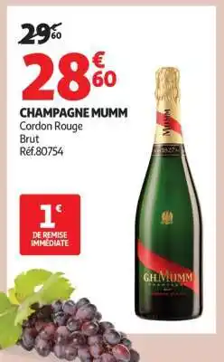 Auchan CHAMPAGNE MUMM offre