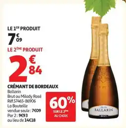 Auchan Crémant de Bordeaux offre