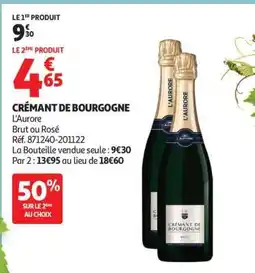 Auchan CRÉMANT DE BOURGOGNE offre