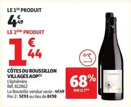 Auchan Côtes Du Roussillon Villages Aop offre