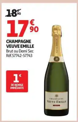 Auchan Champagne Veuve Émille offre