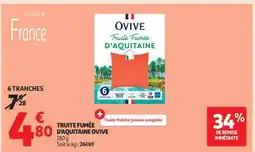 Auchan Truite Fumée D'aquitaine Ovive offre