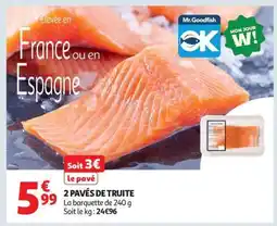 Auchan 2 Pavés De Truite offre