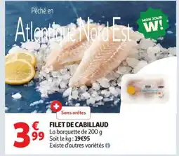 Auchan Filet De Cabillaud offre