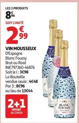 Auchan Vin Mousseux offre