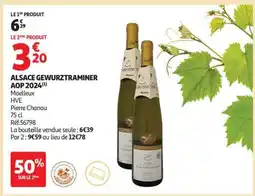 Auchan ALSACE GEWURZTRAMINER AOP 2024 offre