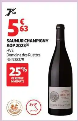 Auchan Saumur Champigny Aop 2023 offre