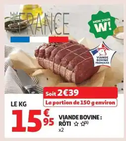 Auchan Viande Bovine : Rôti offre