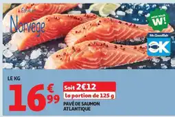Auchan Pavé De Saumon Atlantique offre