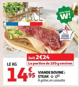 Auchan Viande Bovine : Steak offre