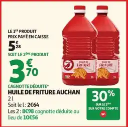 Auchan HUILE DE FRITURE AUCHAN offre