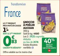 Auchan Gnocchi À Poêler Auchan offre