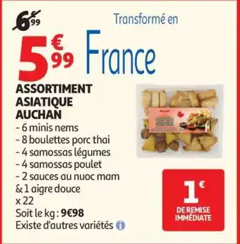 Auchan ASSORTIMENT ASIATIQUE AUCHAN offre