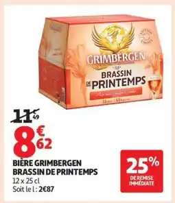 Auchan Bière Grimbergen Brassin De Printemps offre