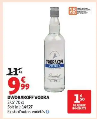 Auchan Dworakoff Vodka offre