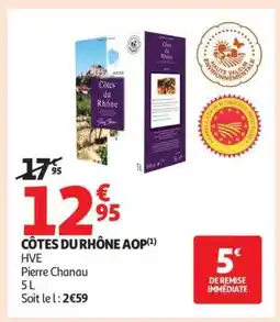 Auchan Côtes Du Rhône Aop offre