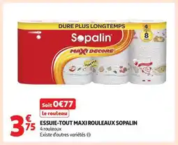 Auchan Essuie Tout Maxi Rouleaux Sopalin offre