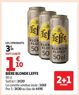 Auchan Bière Blonde Leffe offre