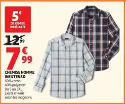 Auchan Chemise Homme Inextenso offre