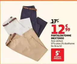 Auchan Pantalon Femme Inextenso offre