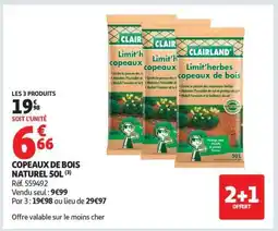 Auchan COPEAUX DE BOIS NATUREL 50L offre