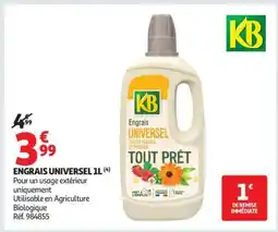 Auchan ENGRAIS UNIVERSEL 1L offre