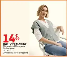 Auchan Gilet Femme Inextenso offre