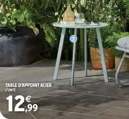 Intermarché TABLE D'APPOINT ACIER offre