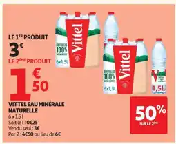 Auchan VITTEL EAU MINÉRALE NATURELLE offre