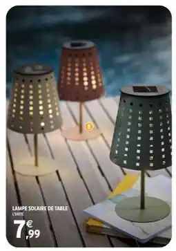 Intermarché LAMPE SOLAIRE DE TABLE offre
