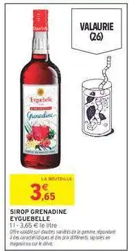 Intermarché SIROP GRENADINE EYQUEBELLE offre