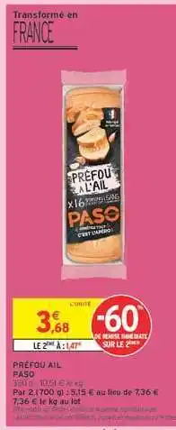 Intermarché Préfou ail offre