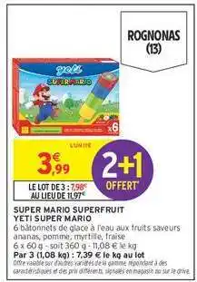 Intermarché SUPER MARIO SUPERFRUIT offre